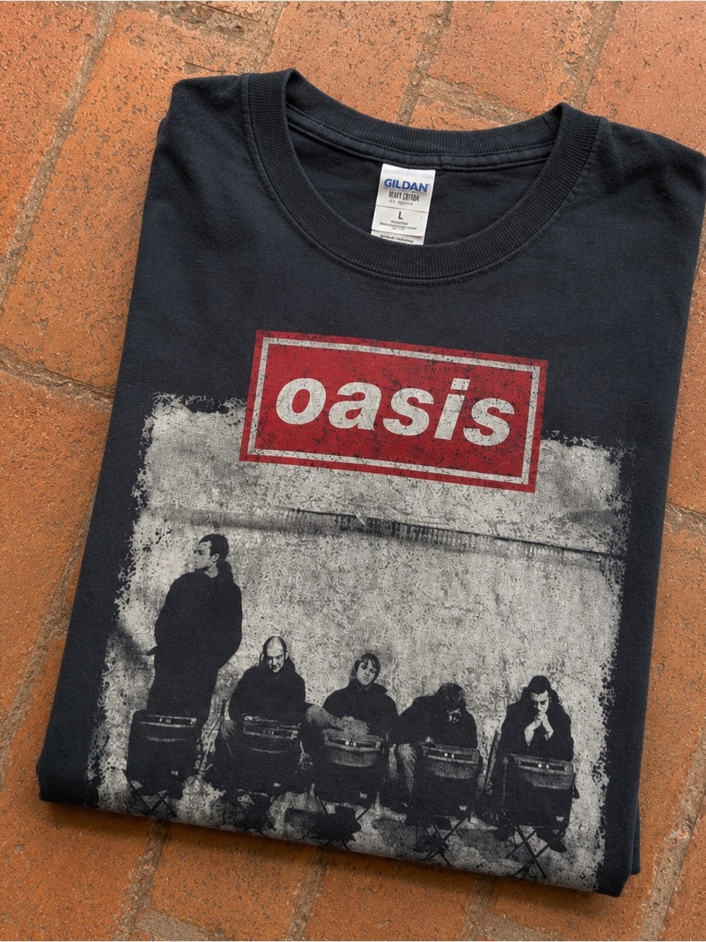Gildan Black Oasis Graphic Tee with Red Logo - Picture 3 of 5